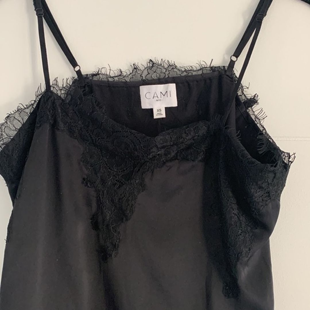 Cami NYC Silk Lace Sweetheart Top