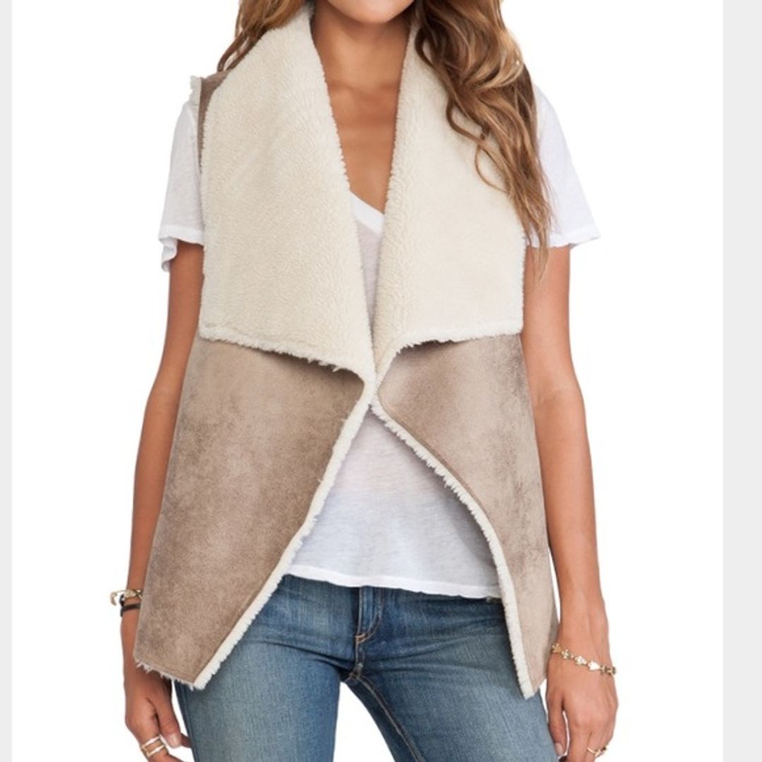 Shearling vest- velvet by graham&spencer