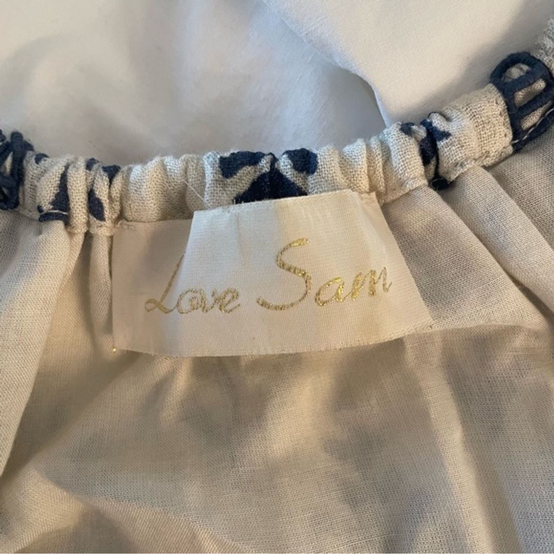 Love Sam Navy Blue Printed Maxi Dress (Size S) - Excellent Condition