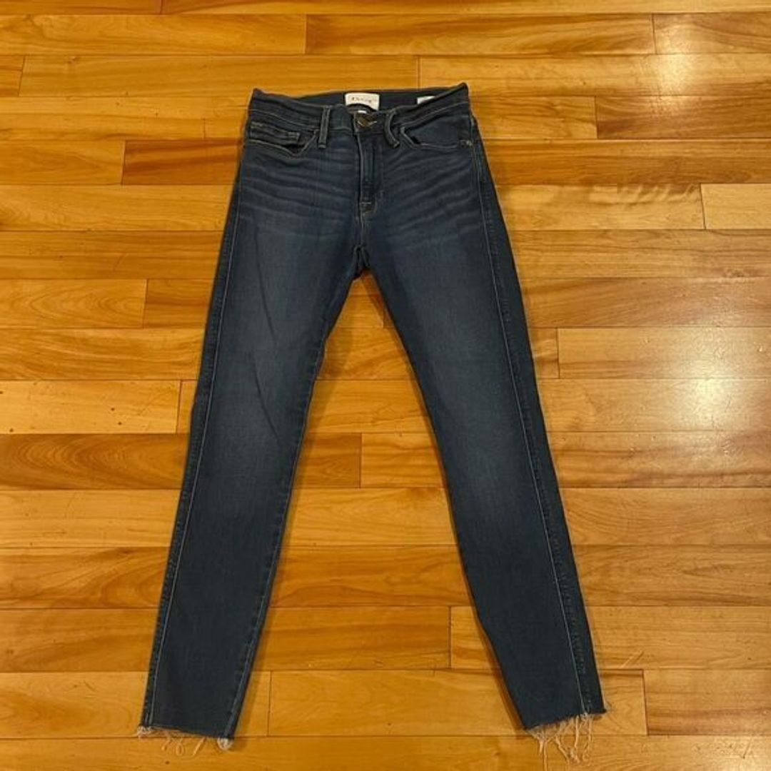 Le Skinny De Jeanne Crop in Decades Blue