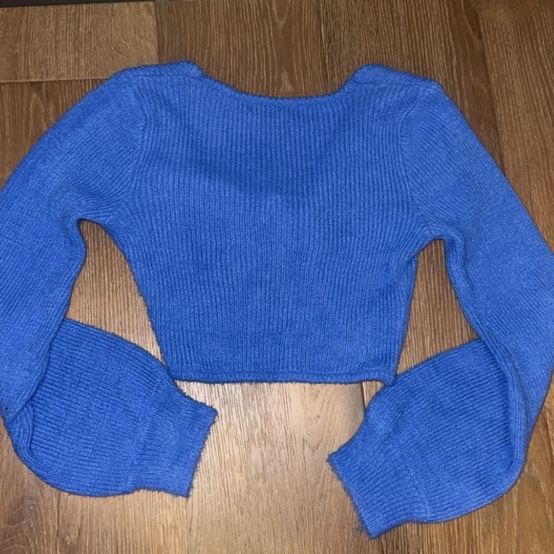 Vibrant Blue Knit Sweater