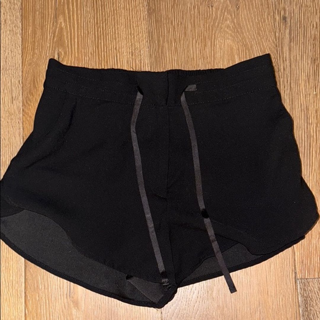 H&M Black Shorts with Dolphin Hem