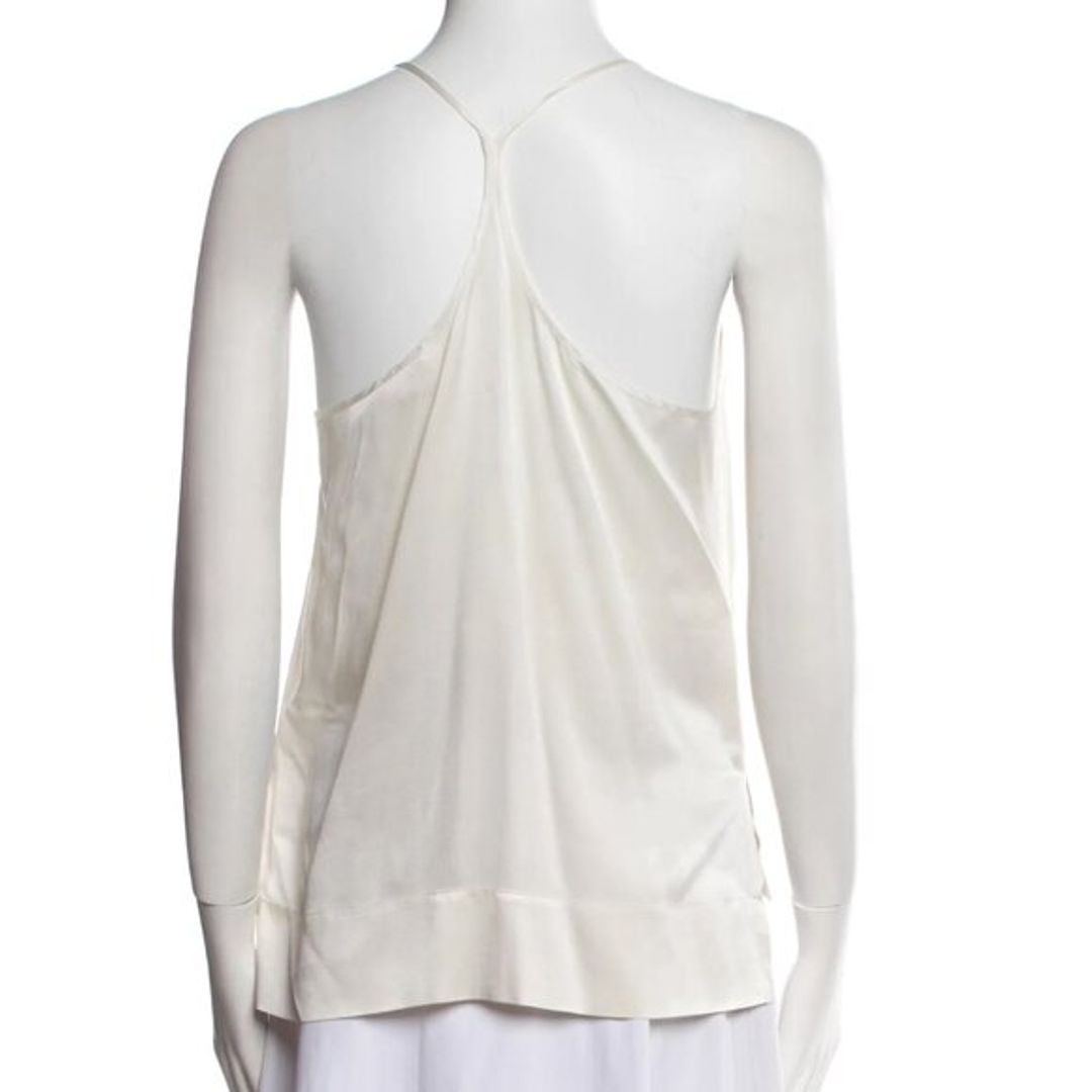 Helmut Lang Silk Square Neckline Blouse