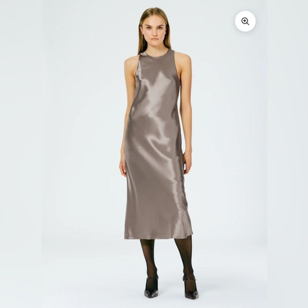 NWT Tibi Heavy Satin Bias Dress