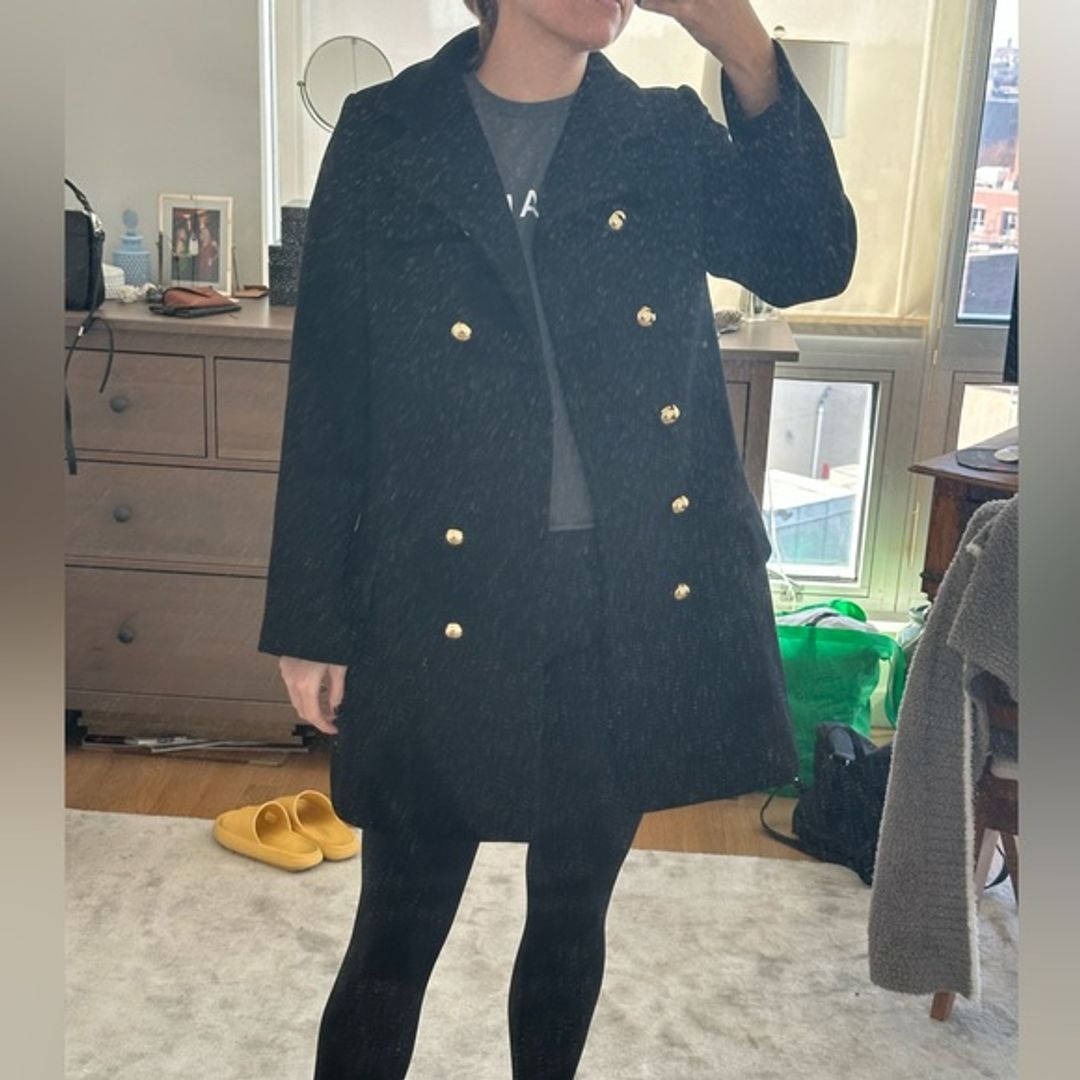 Kate Spade Black Peacoat