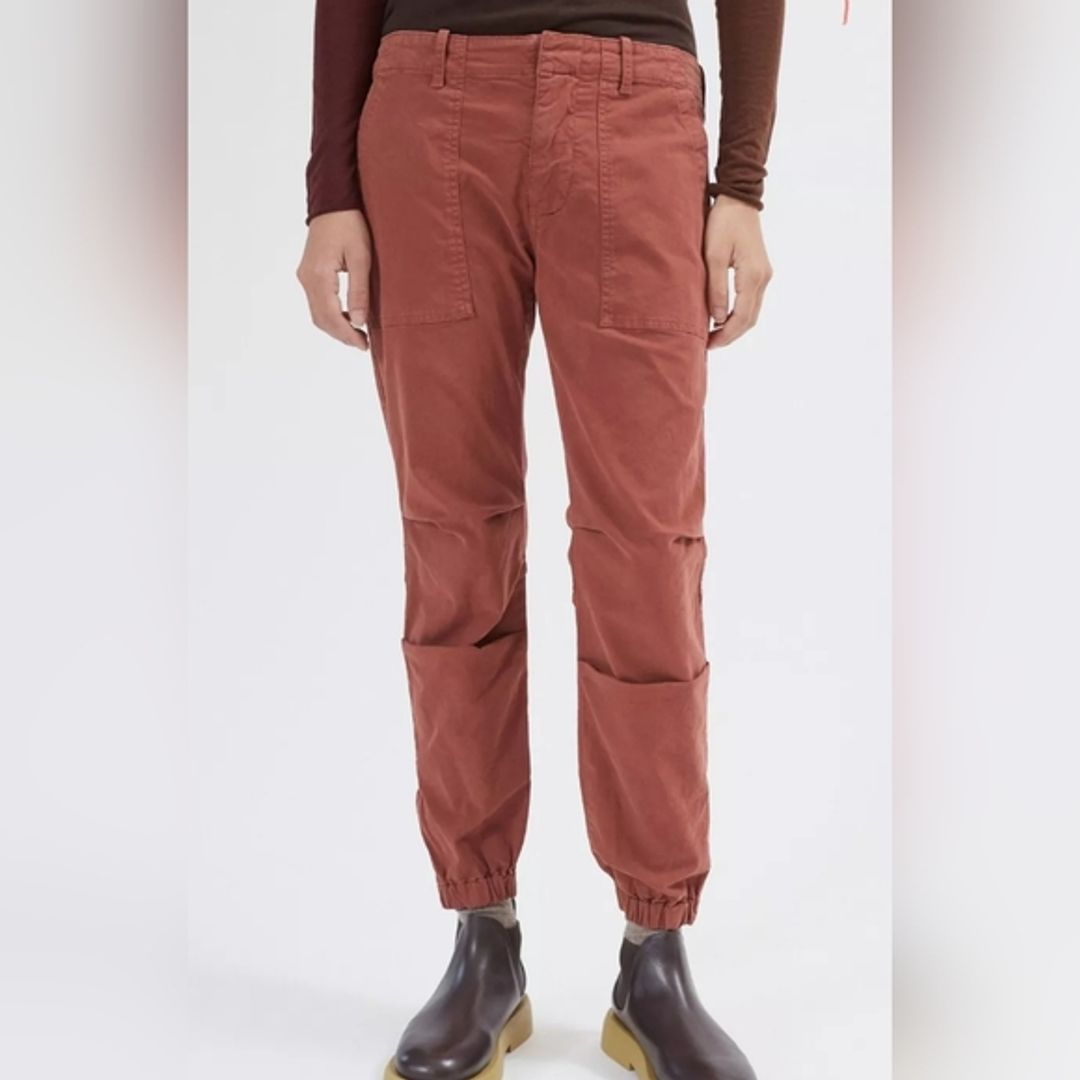 NWT. Nili Lotan Military Cropped Pants In Henna