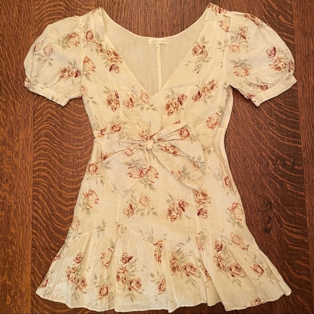 LoveShackFancy Lena Floral Mini Dress