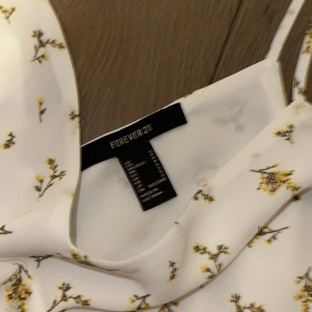 Forever 21 White Floral Print Dress