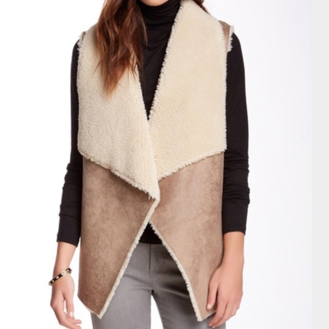 Velvet Shearling Vest