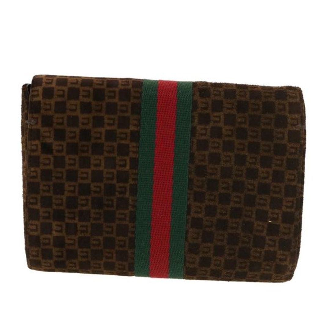 Gucci G Suede Clutch