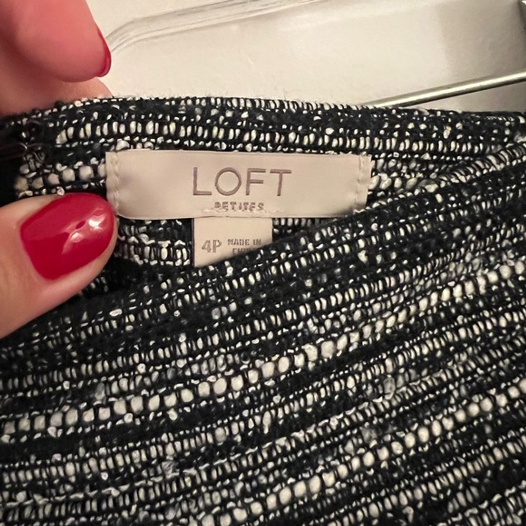 Loft Petite Tweed Work Skirt