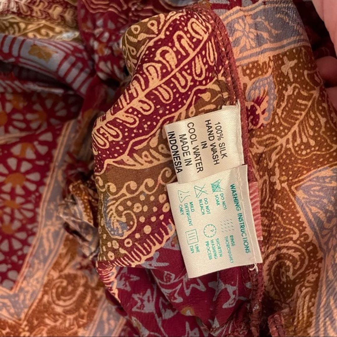 Poupette St Barth Vintage Silk Printed Tunic