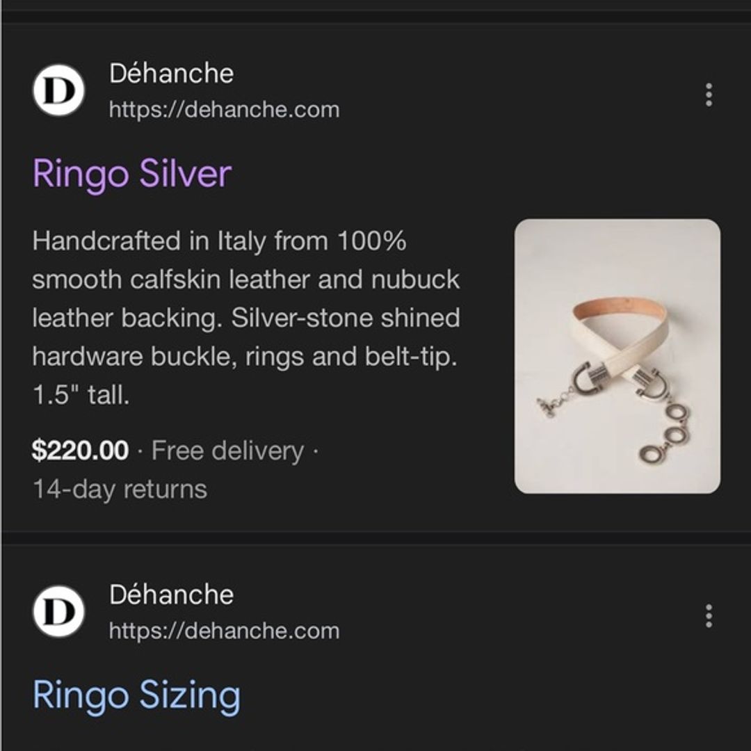 Déhanche Ringo Belt
