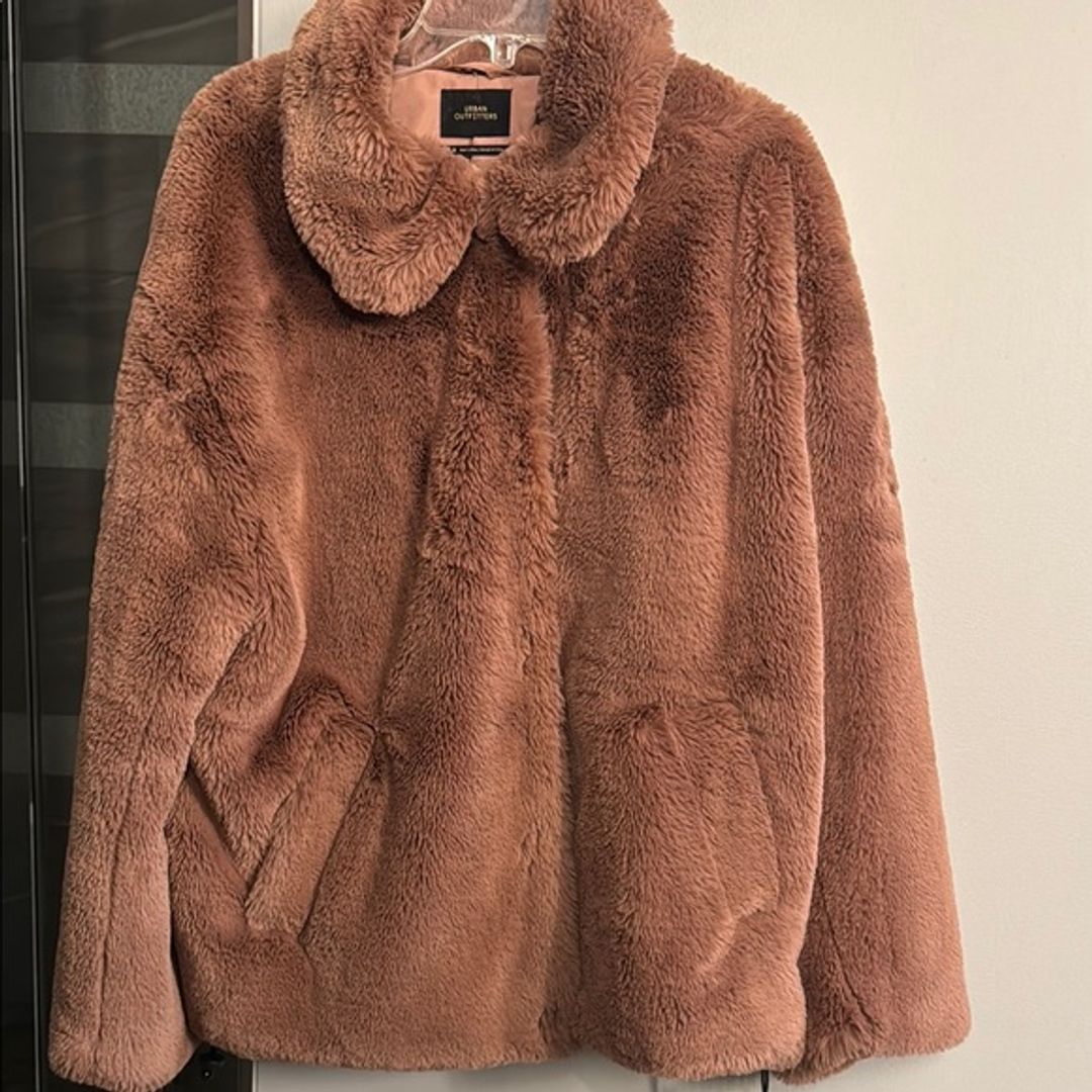 Urban Outfitters Brown Teddy Jacket