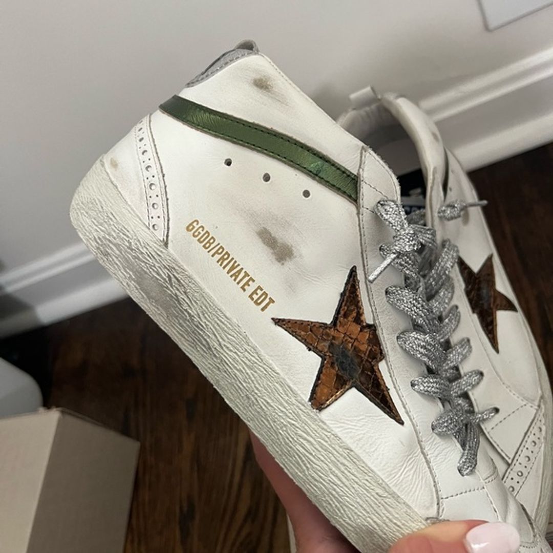 NWT Golden Goose Mid Star Sneakers White