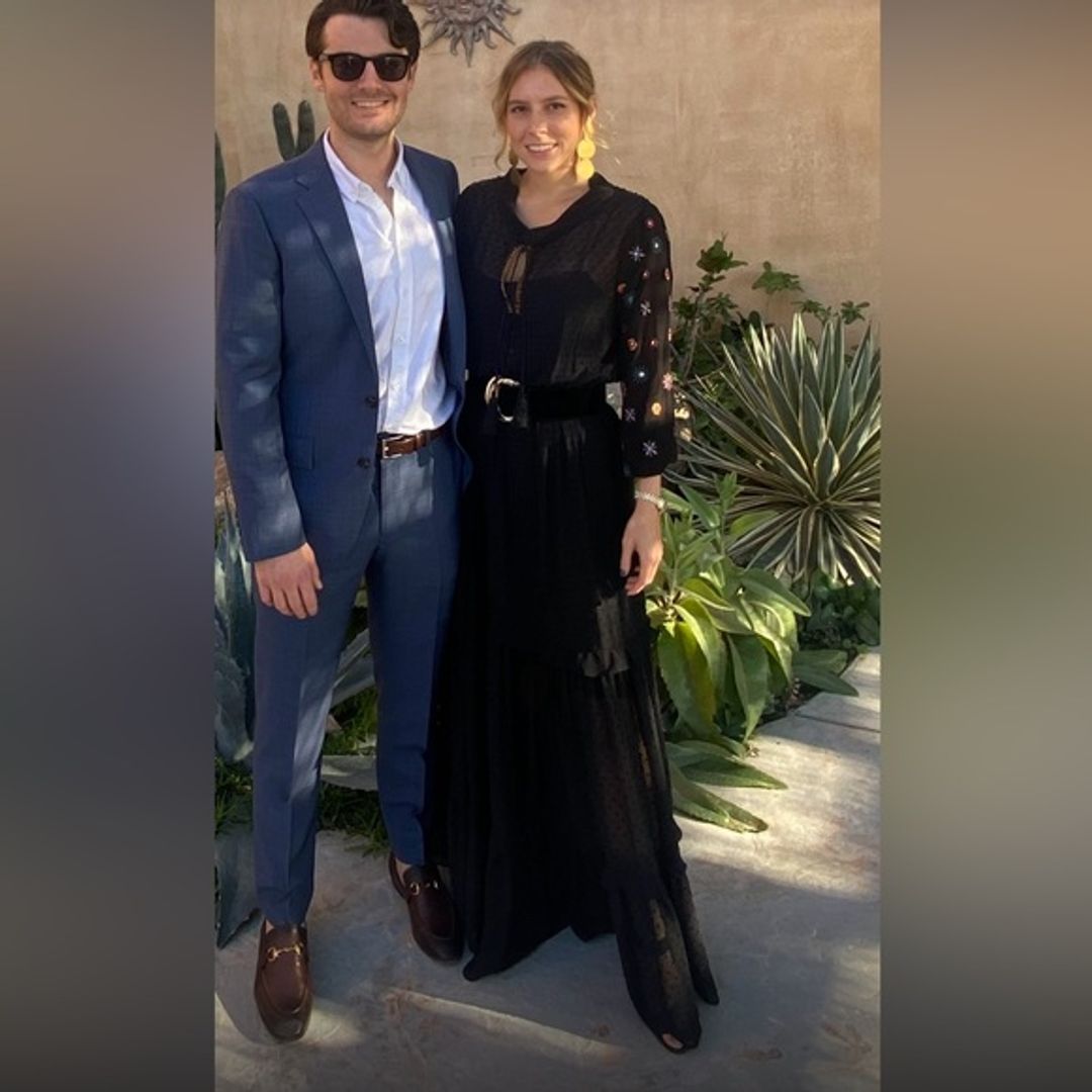 Saloni Alexia Embroidered Fil Coup Maxi Dress Black 6