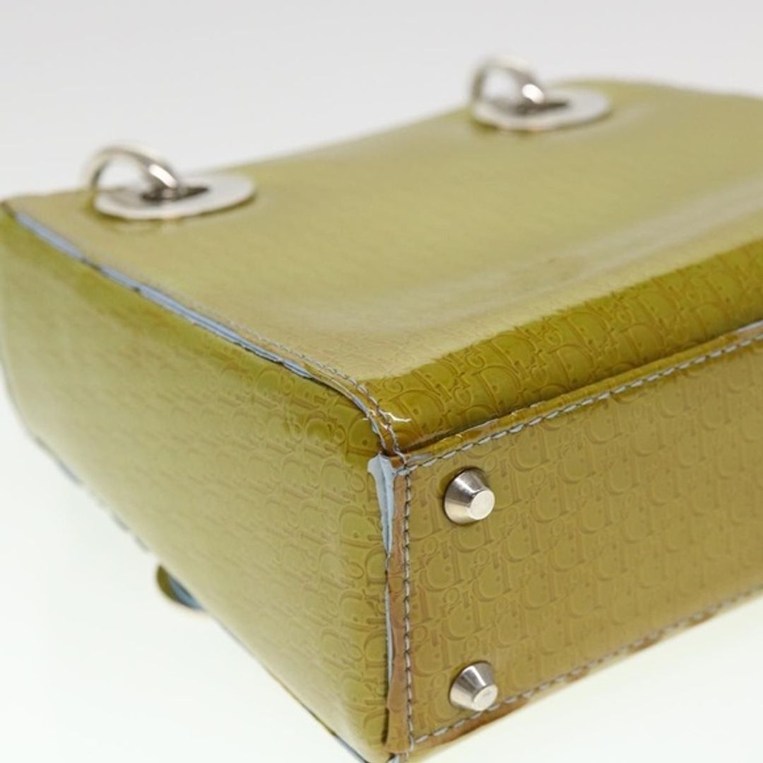 Dior Christian Dior Lady Dior Patent Leather Trotter Embossed Bag with Strap and Card