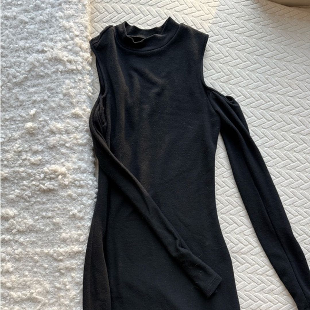 Shoulder Cutout Mini Dress