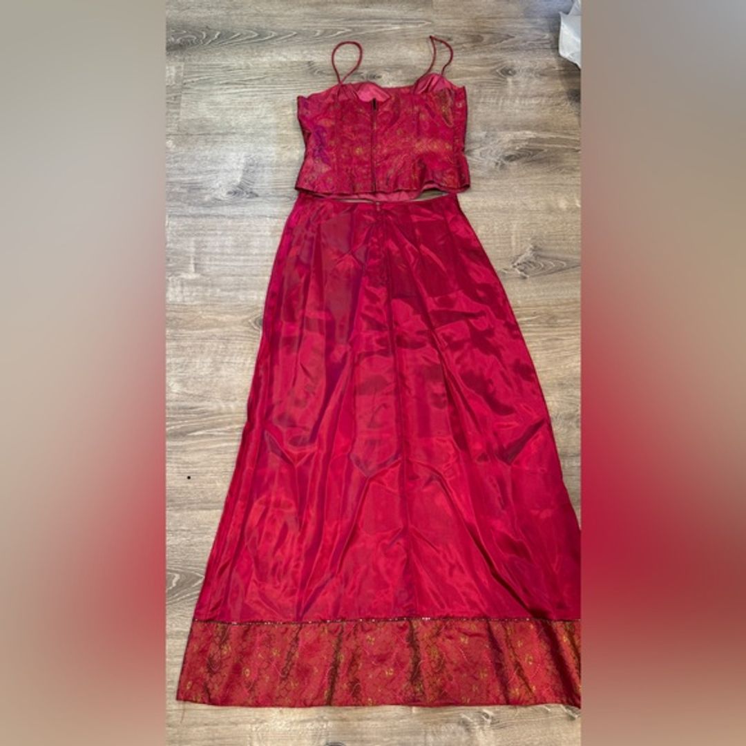 Vintage Corset Top 2-Piece Dress