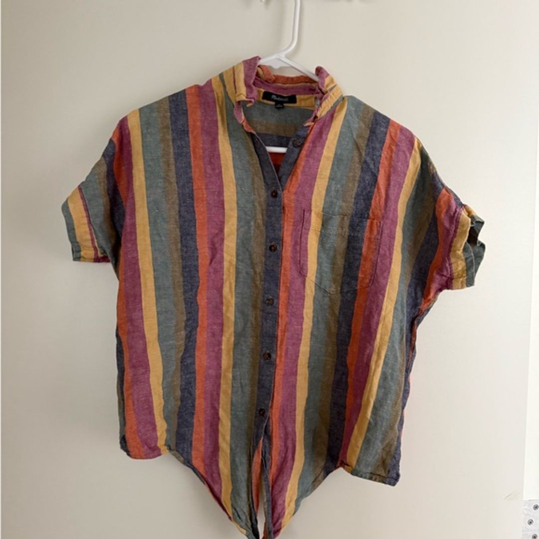 Madewell Multicolor Striped Button Down Shirt