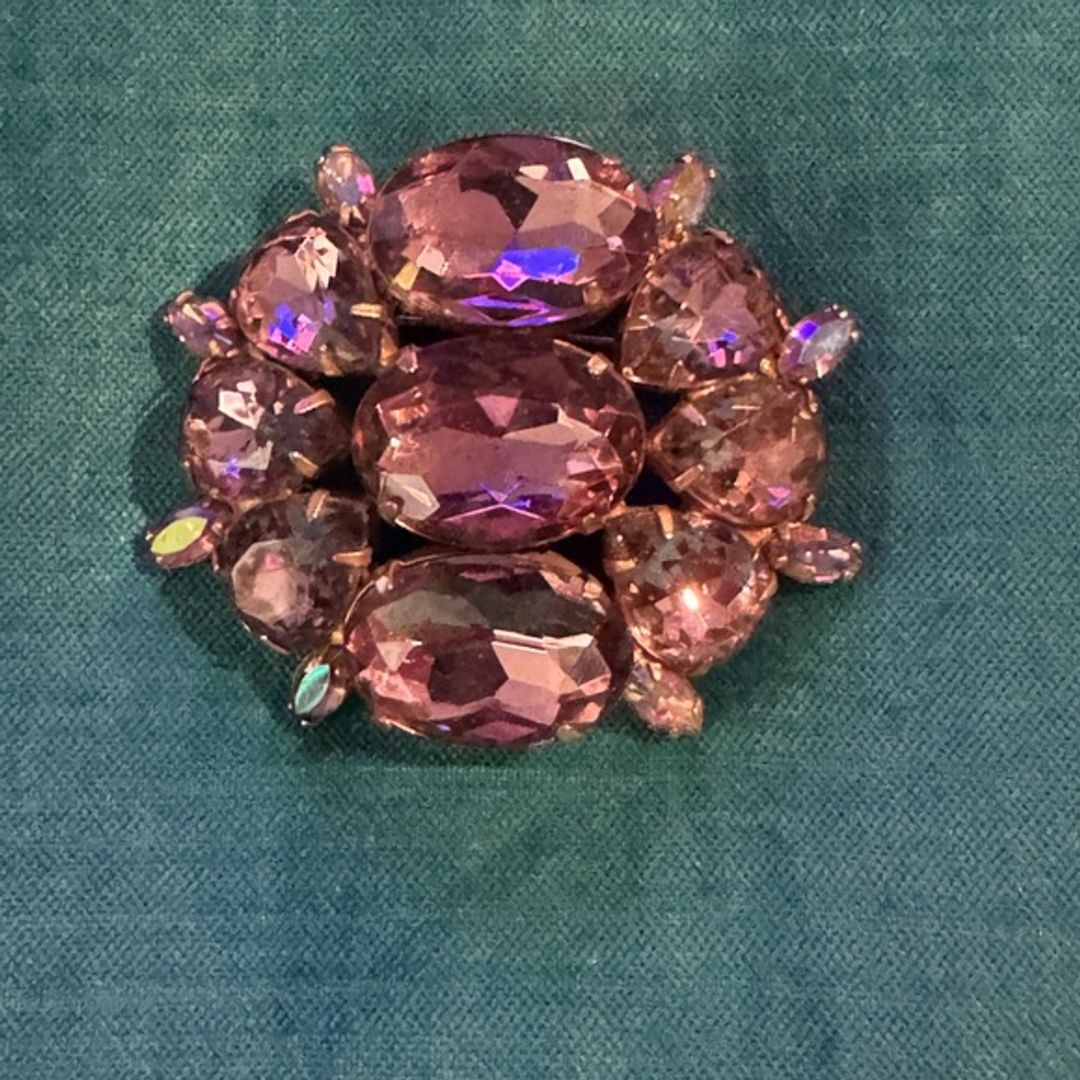 VTG Crystal Brooch