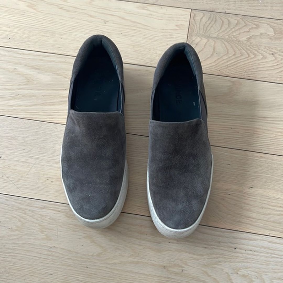 Warren Platform Sneaker in Dark Grey Suede