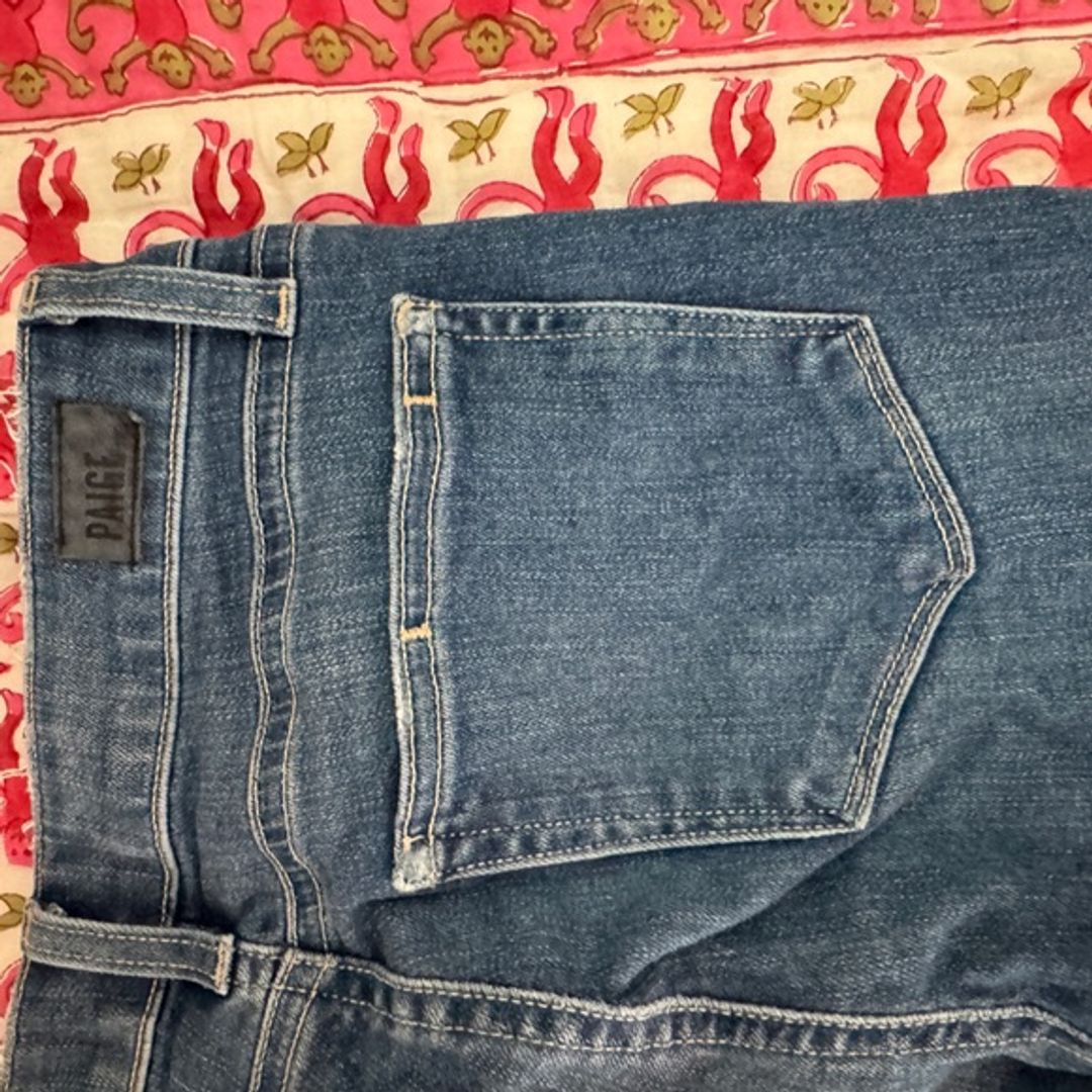 Paige Jeans Dark Wash Frayed Hem