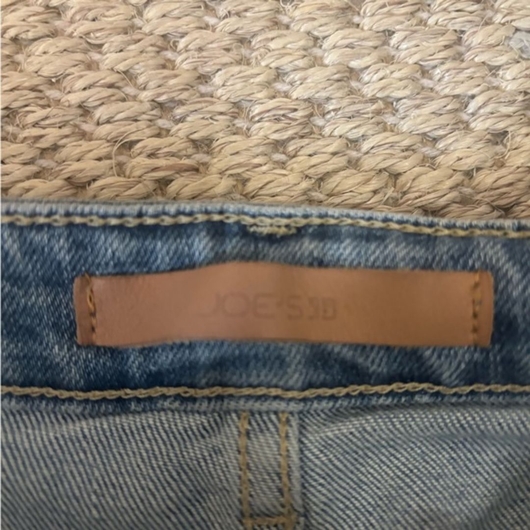 Joe's Jeans Callie Crop Bootcut Jean High Waist Asymmetrical Frayed Hem  