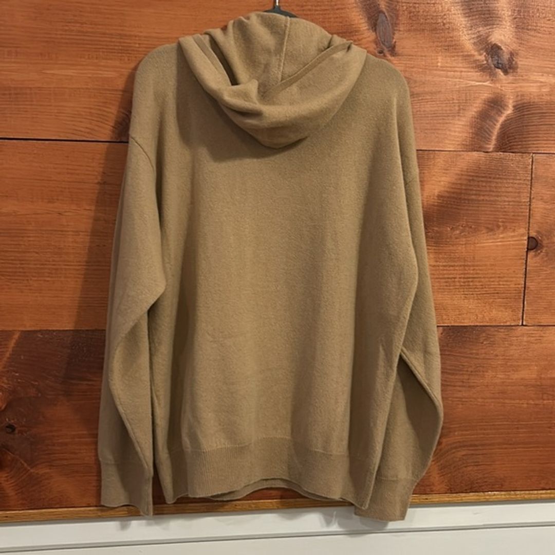 Seven Gauge Beige Cashmere Hoodie