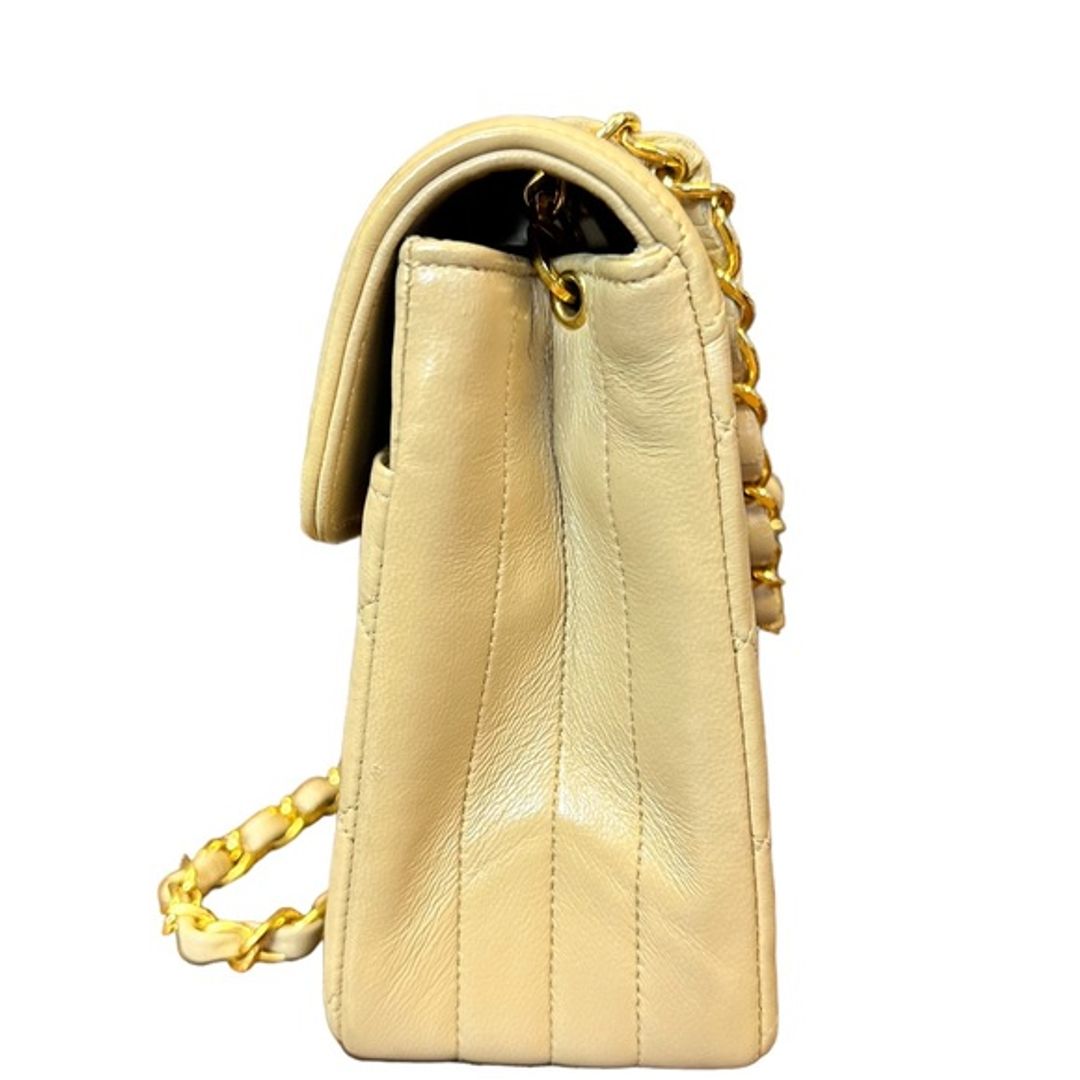 Chanel Gold Diana Lambskin Leather Crossbody Bag