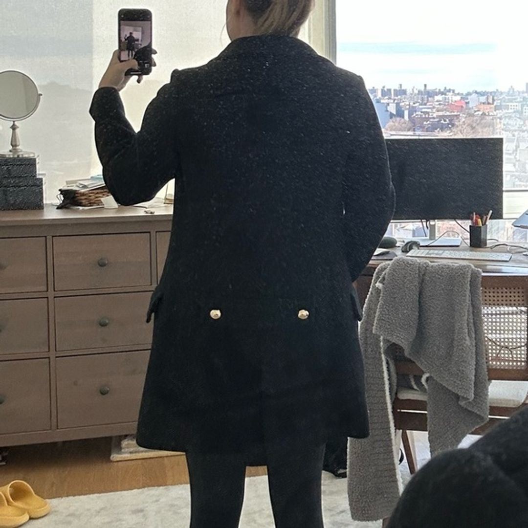 Kate Spade Black Peacoat