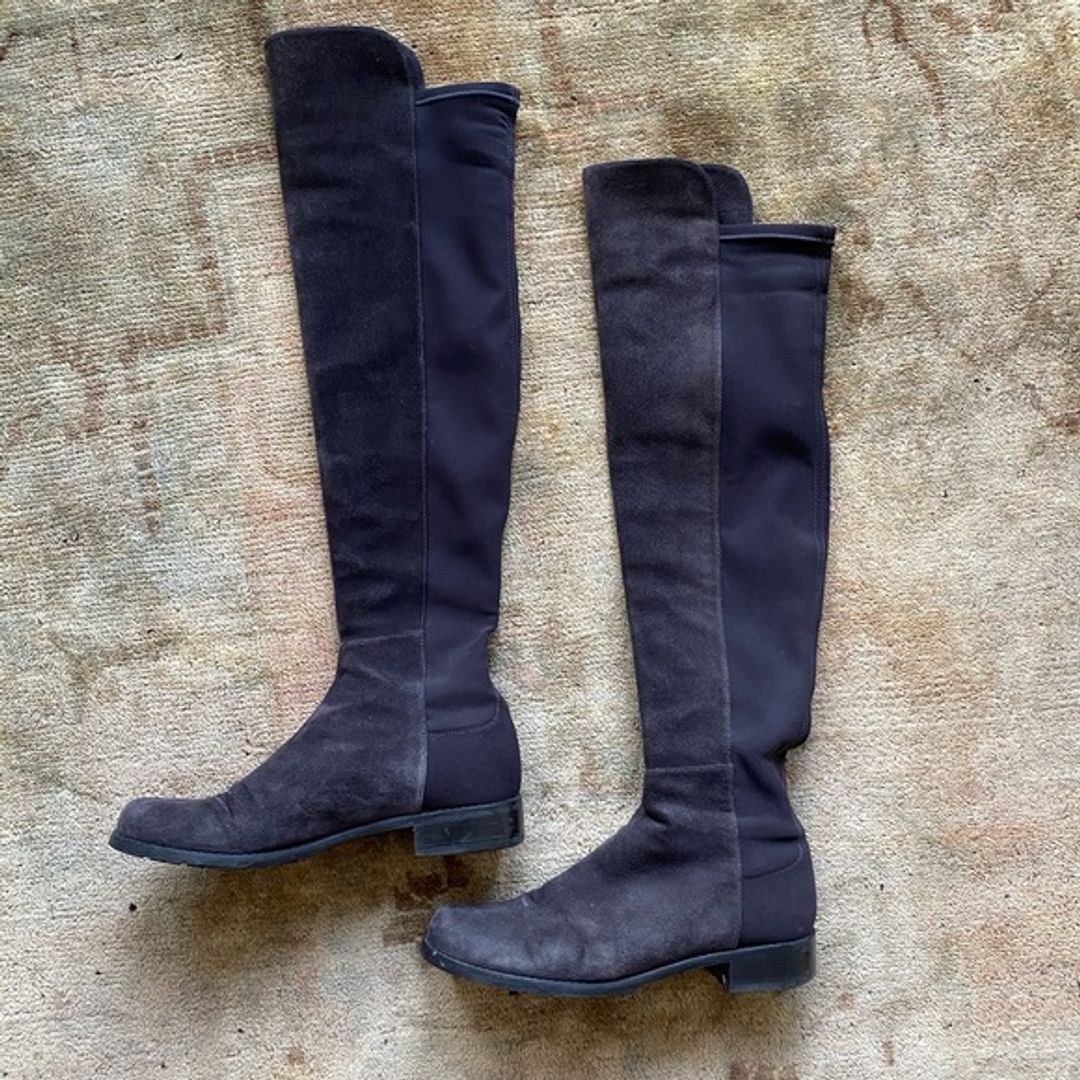 Stuart Weitzman Grey Suede 5050 boots - 7