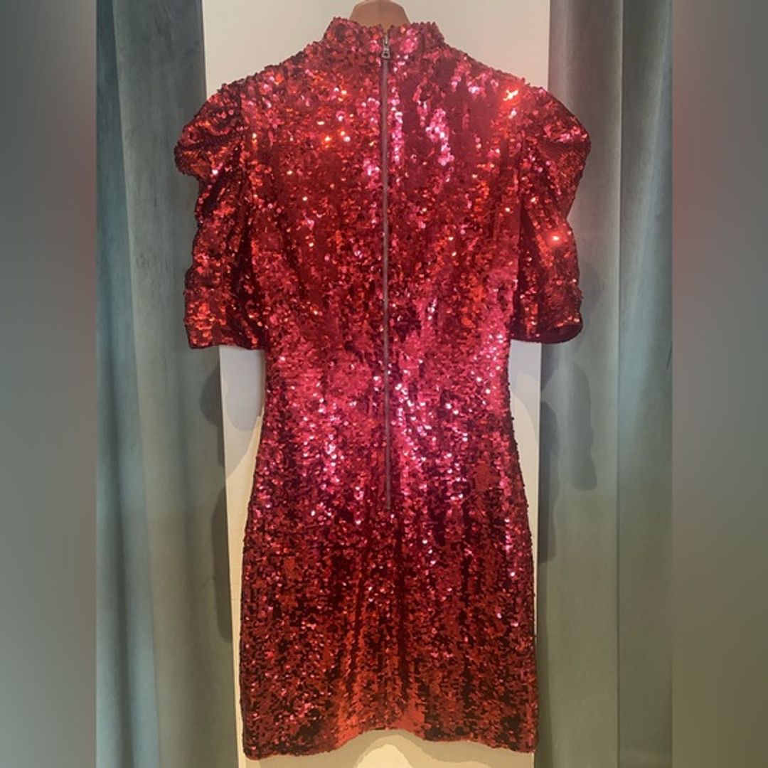 Burgundy Sequin Dress