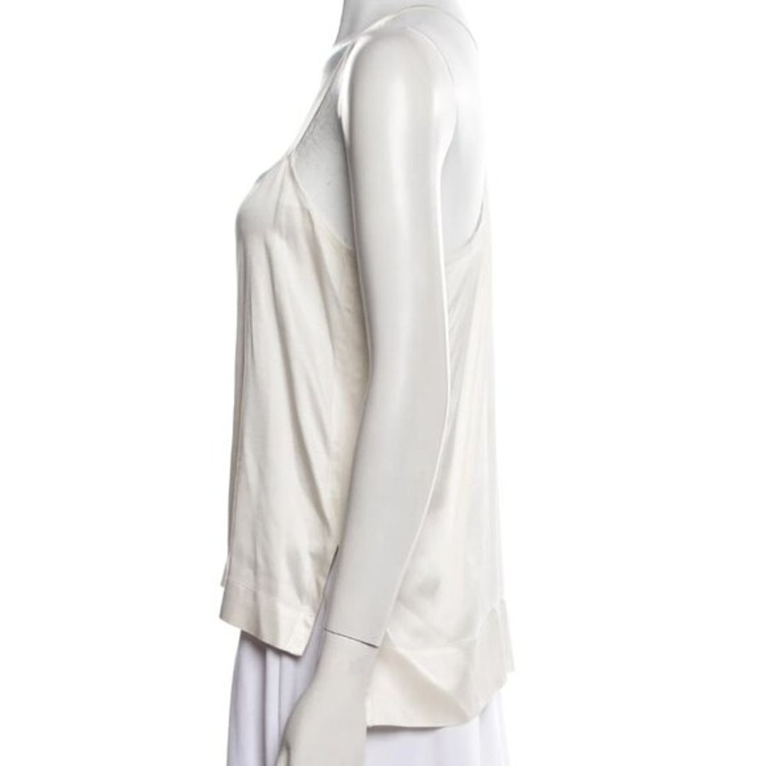 Helmut Lang Silk Square Neckline Blouse