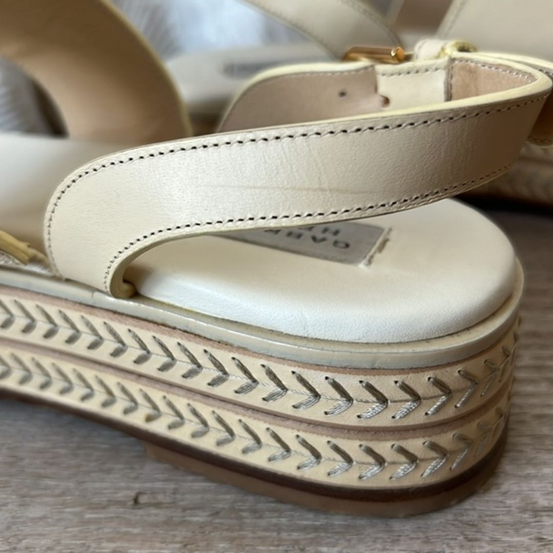 Gabriela Hearst Cream Leather Espadrilles