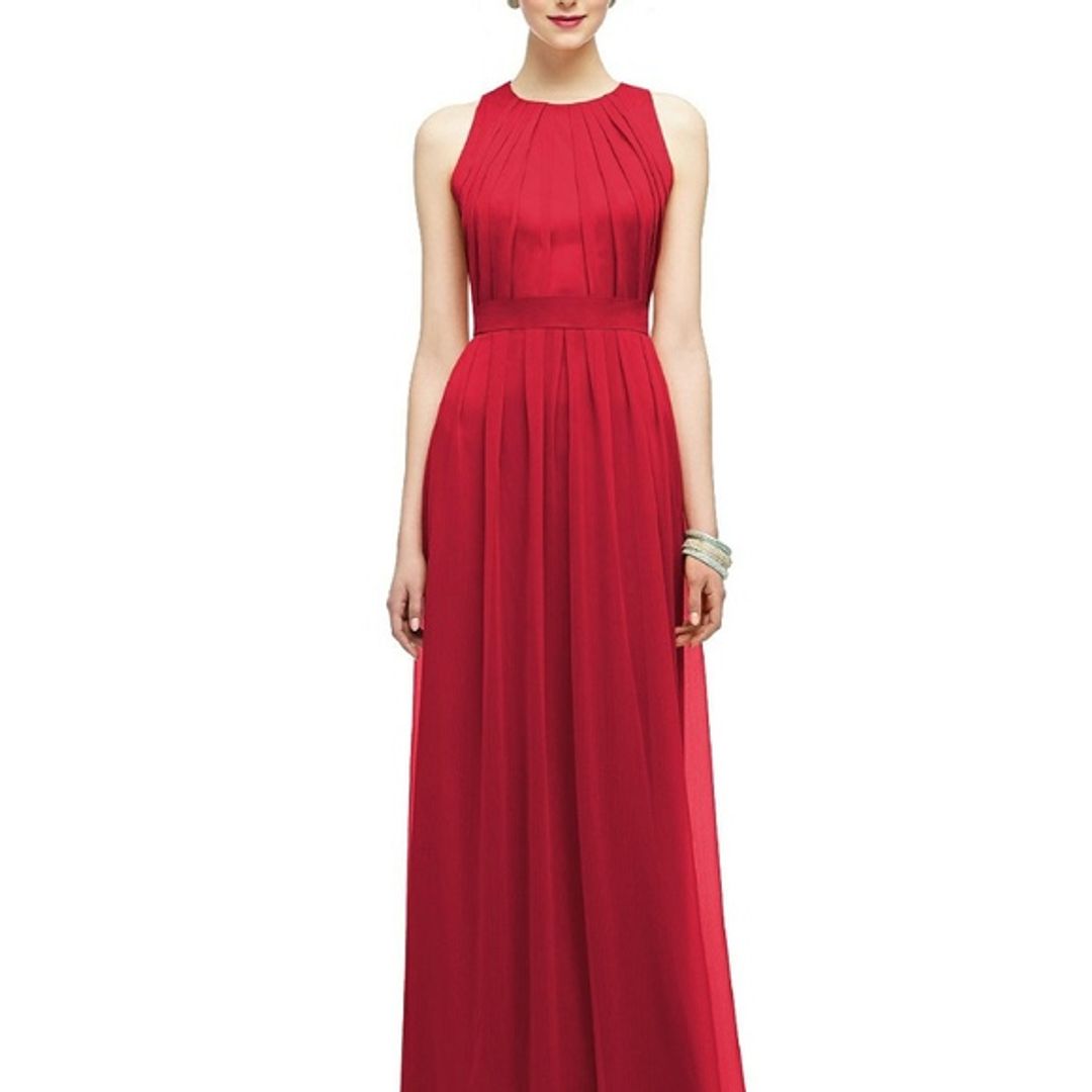 Lela Rose Crimson Red Bridesmaid Dress, 6