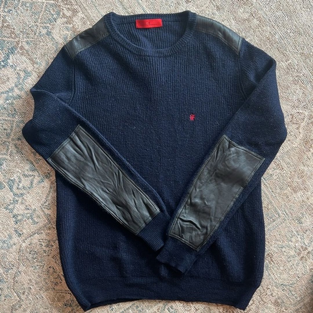 Vintage Carolina Herrera sweater with elbow patches