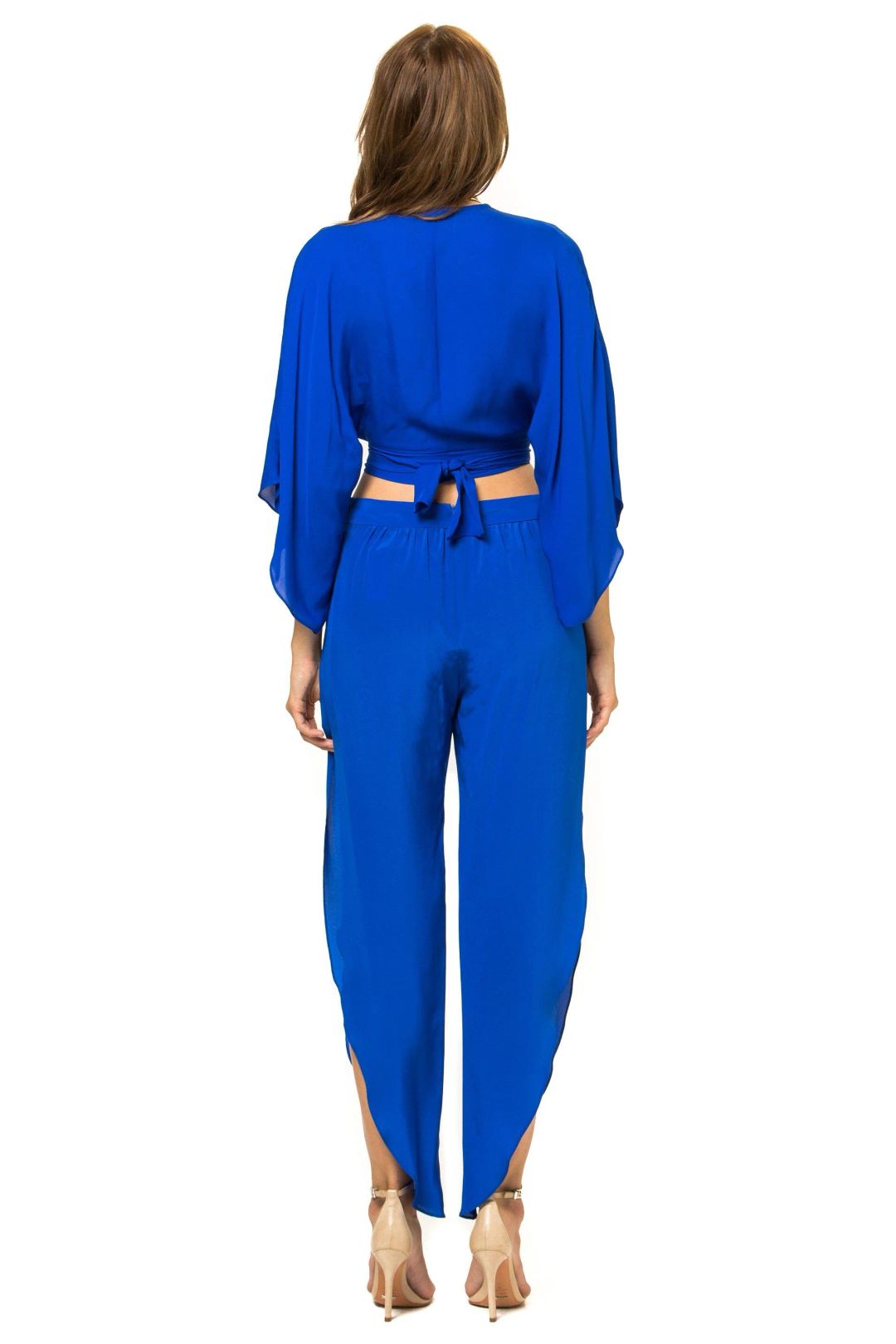 Kimono wrap top and pants set #3