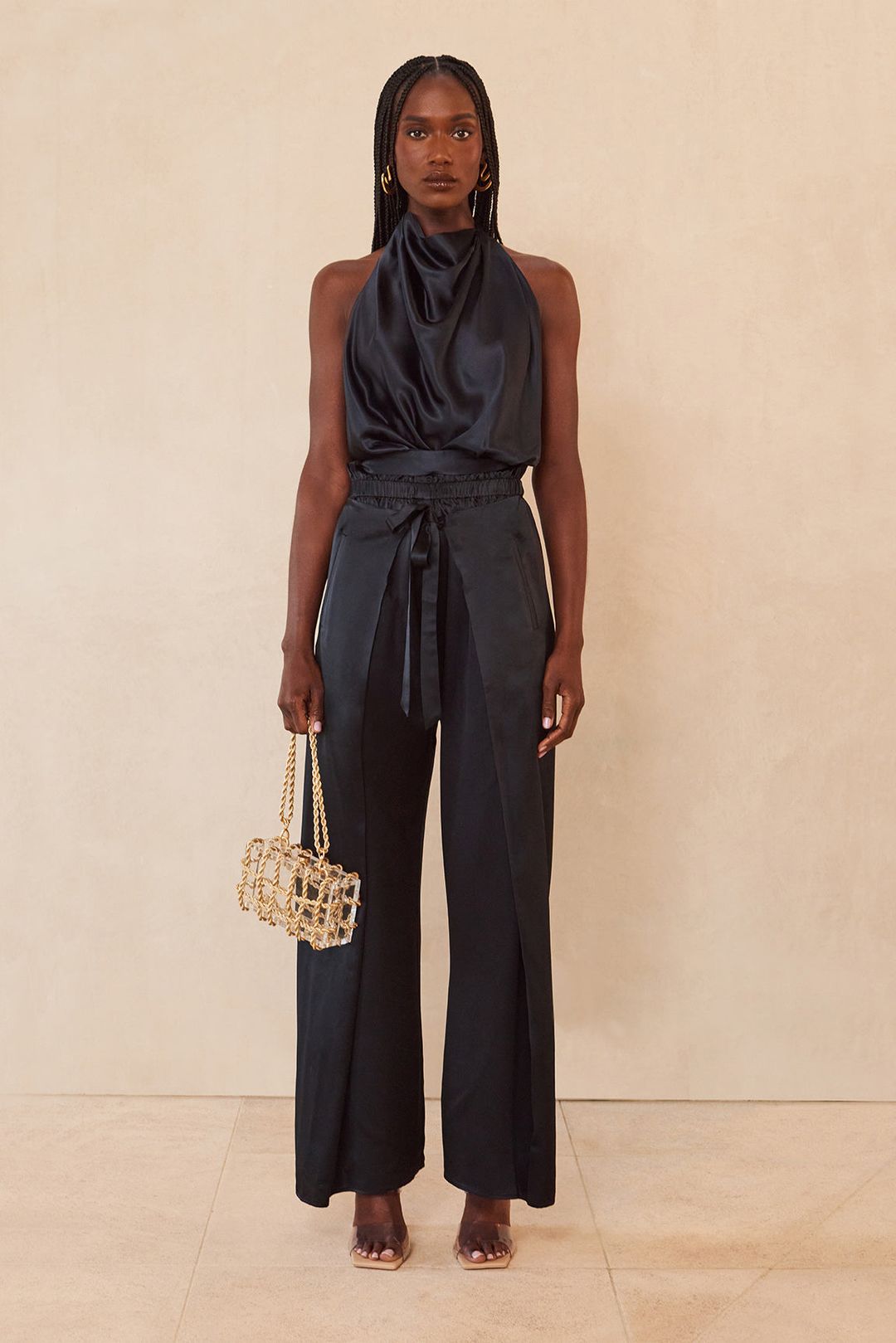 ADRIENNE TOP - BLACK