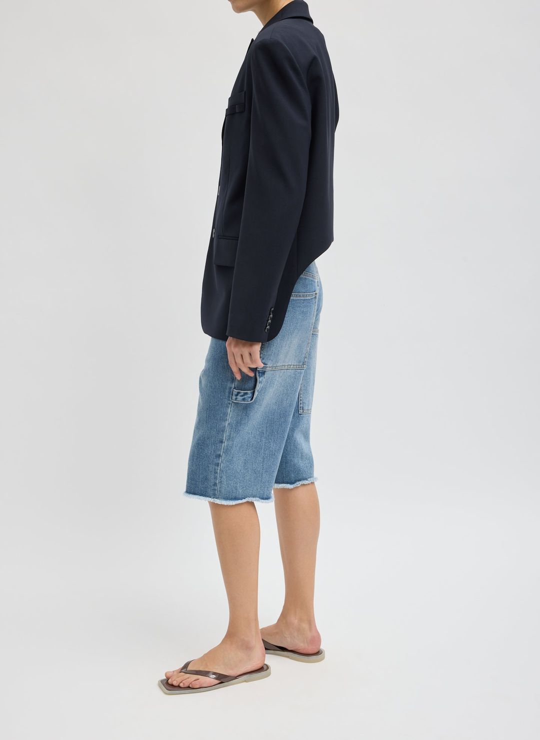 Tropical Wool Dennis Cutout Blazer #2