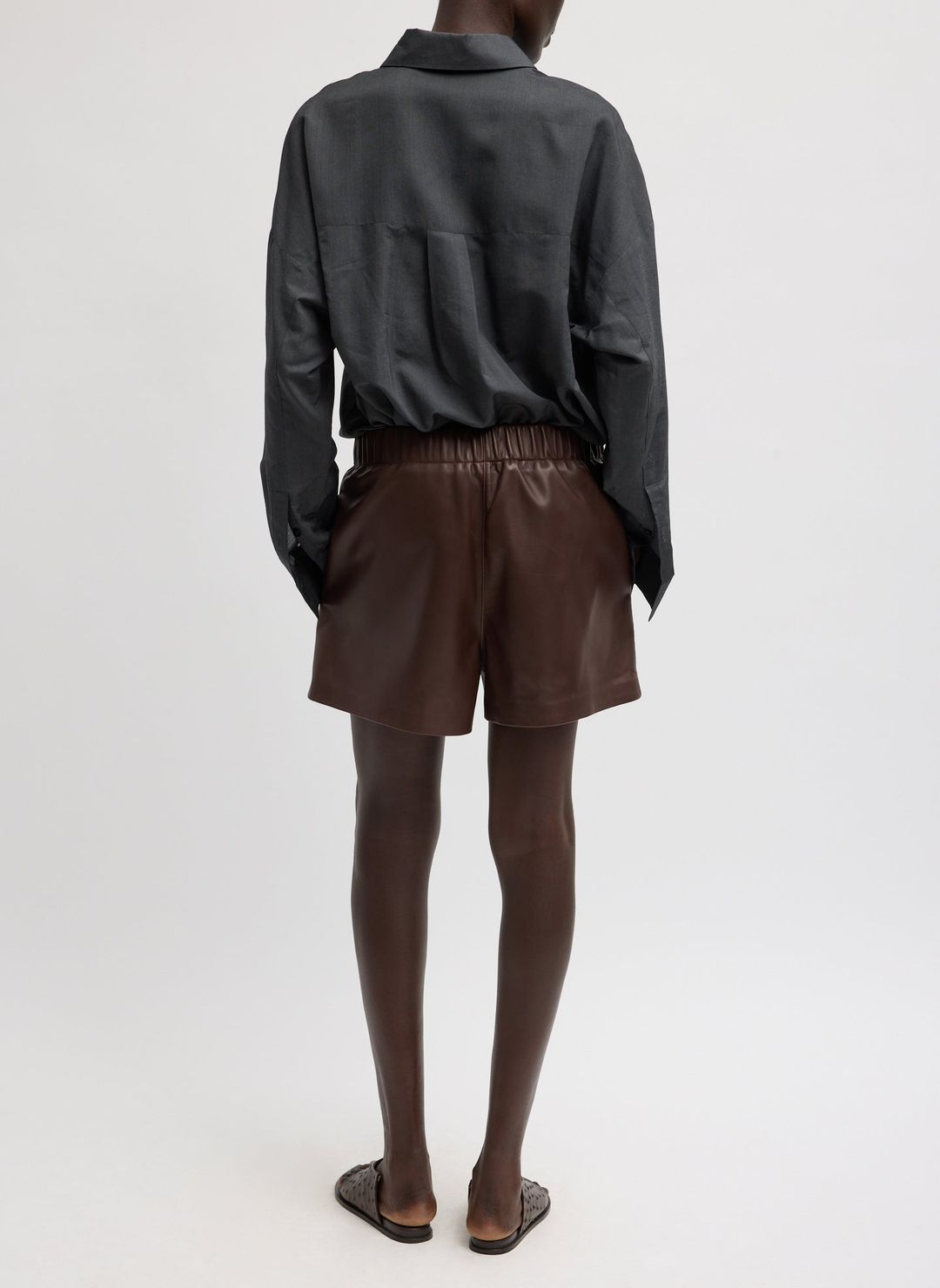 Leather Pull On Short #3