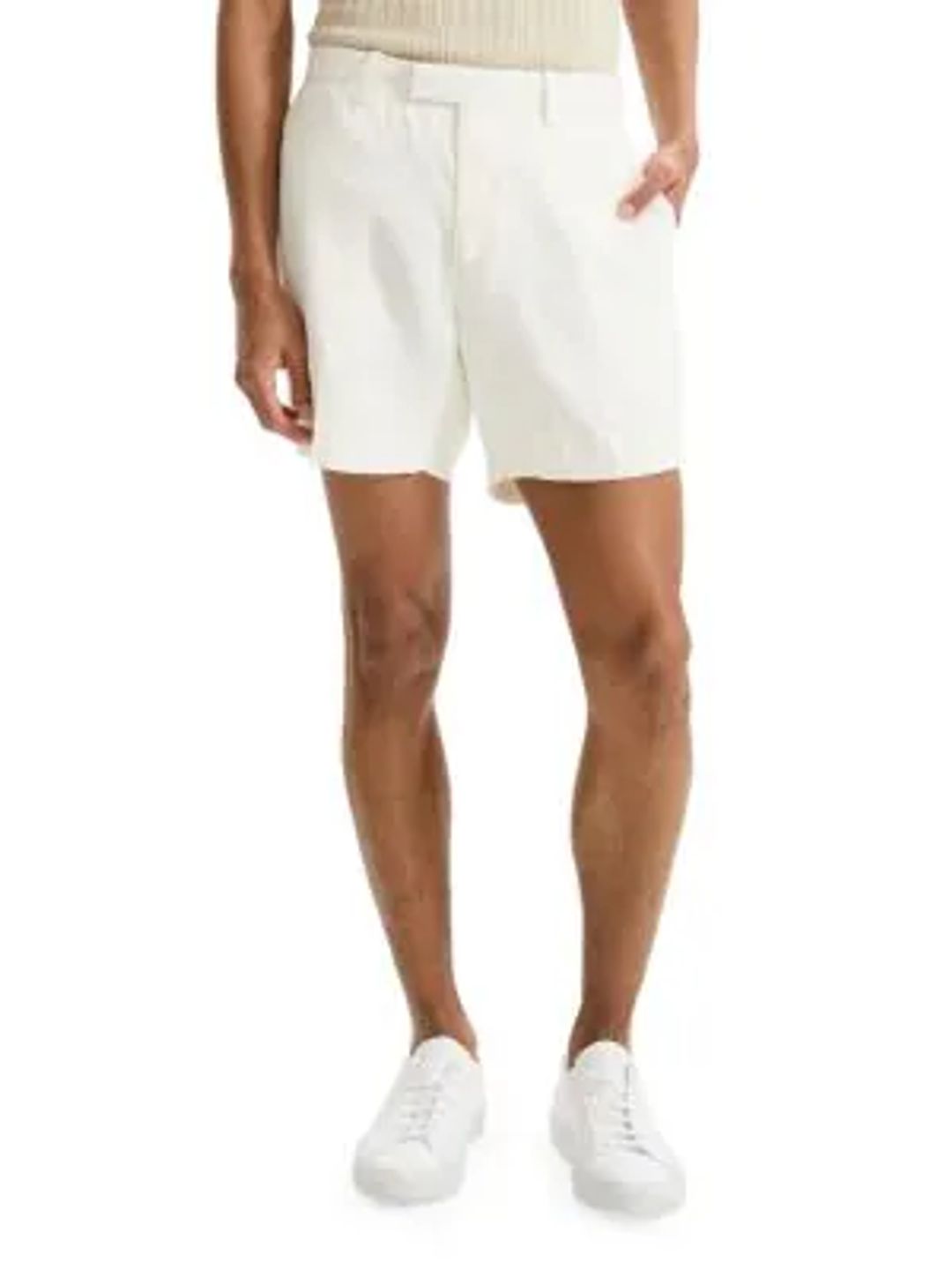 Theory Jarin Linen-Blend Shorts #3