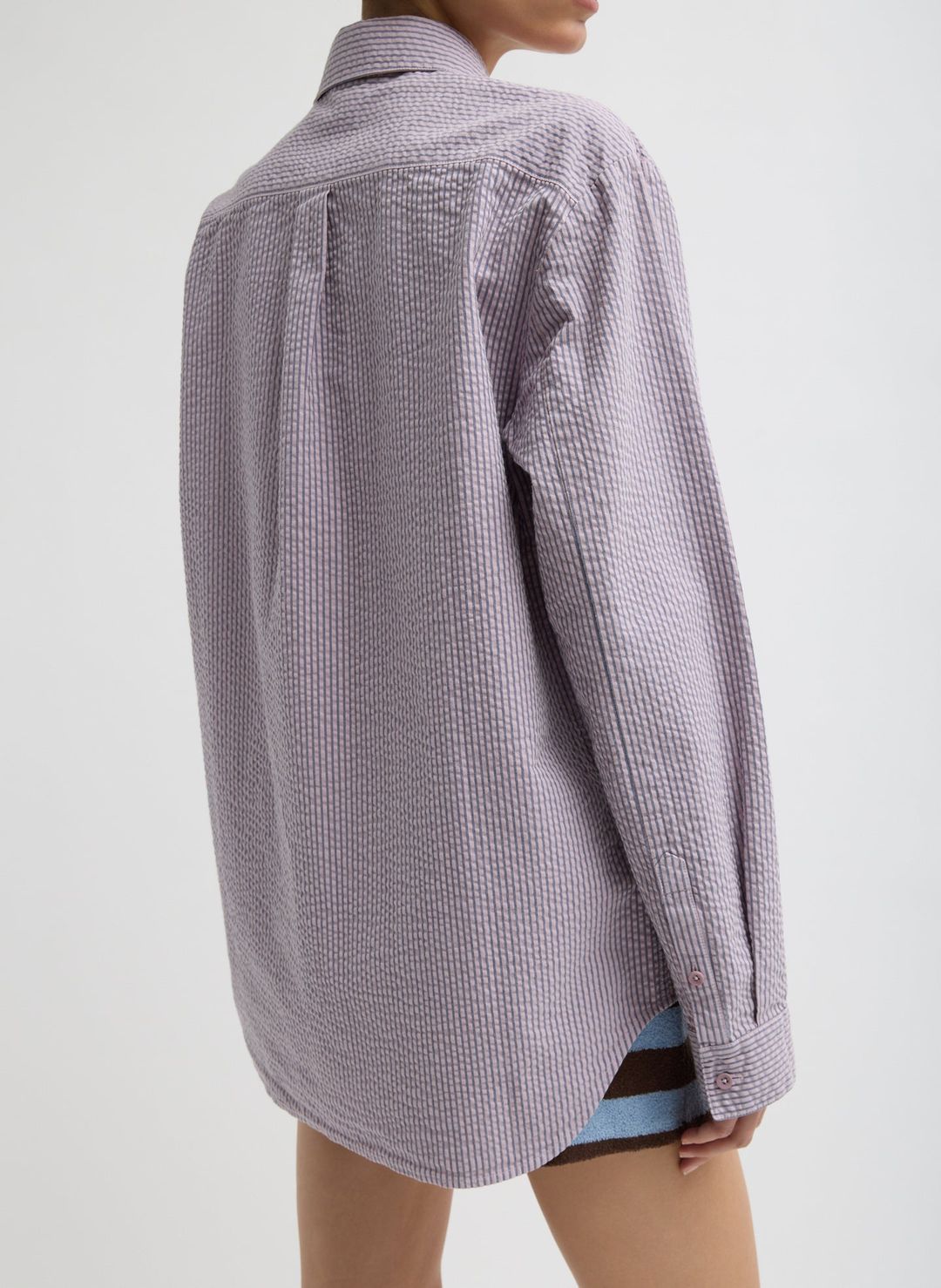 Garment Dyed Seersucker Classic Shirt #4