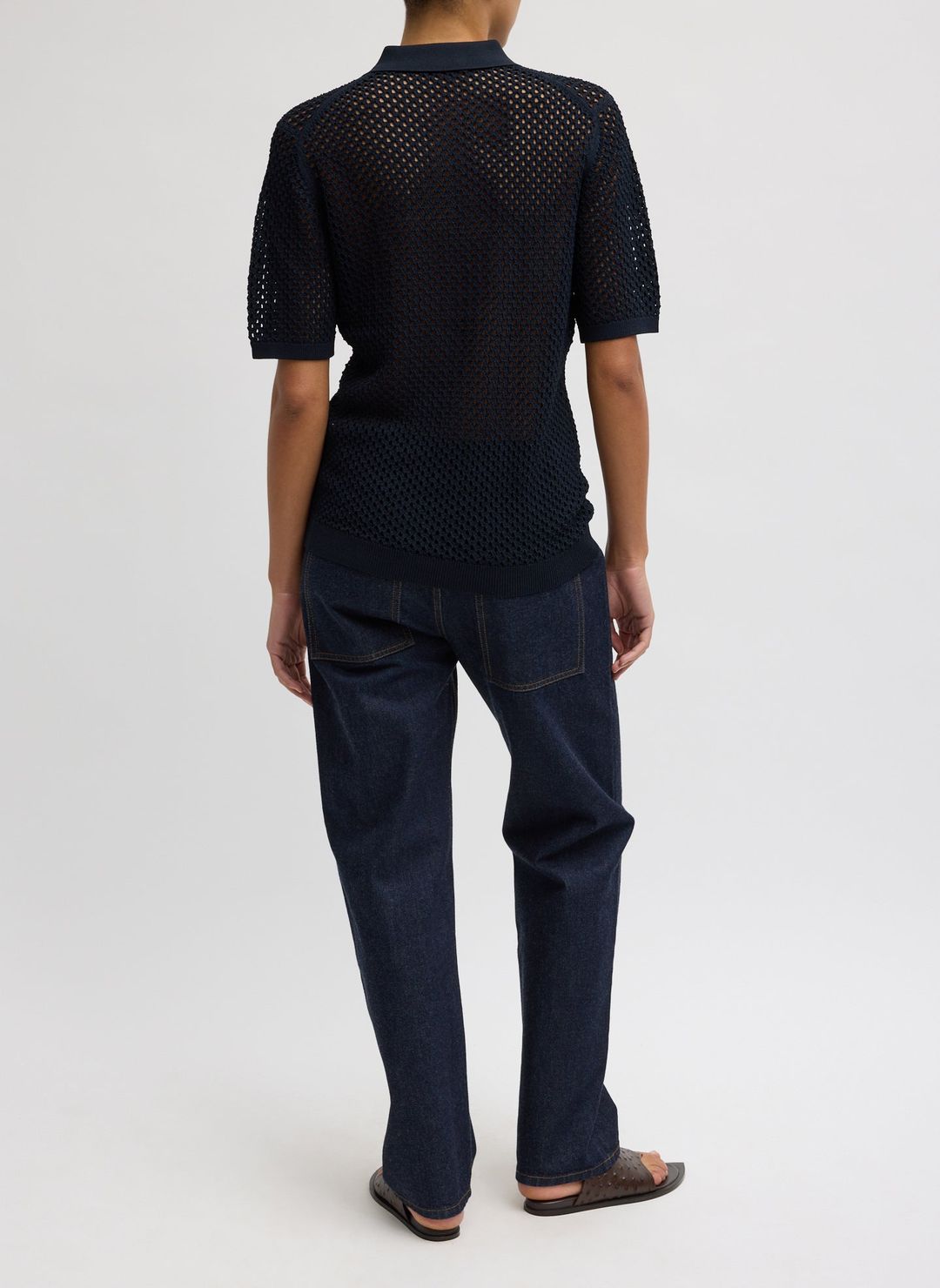 Crochet Netting Slim Polo #6