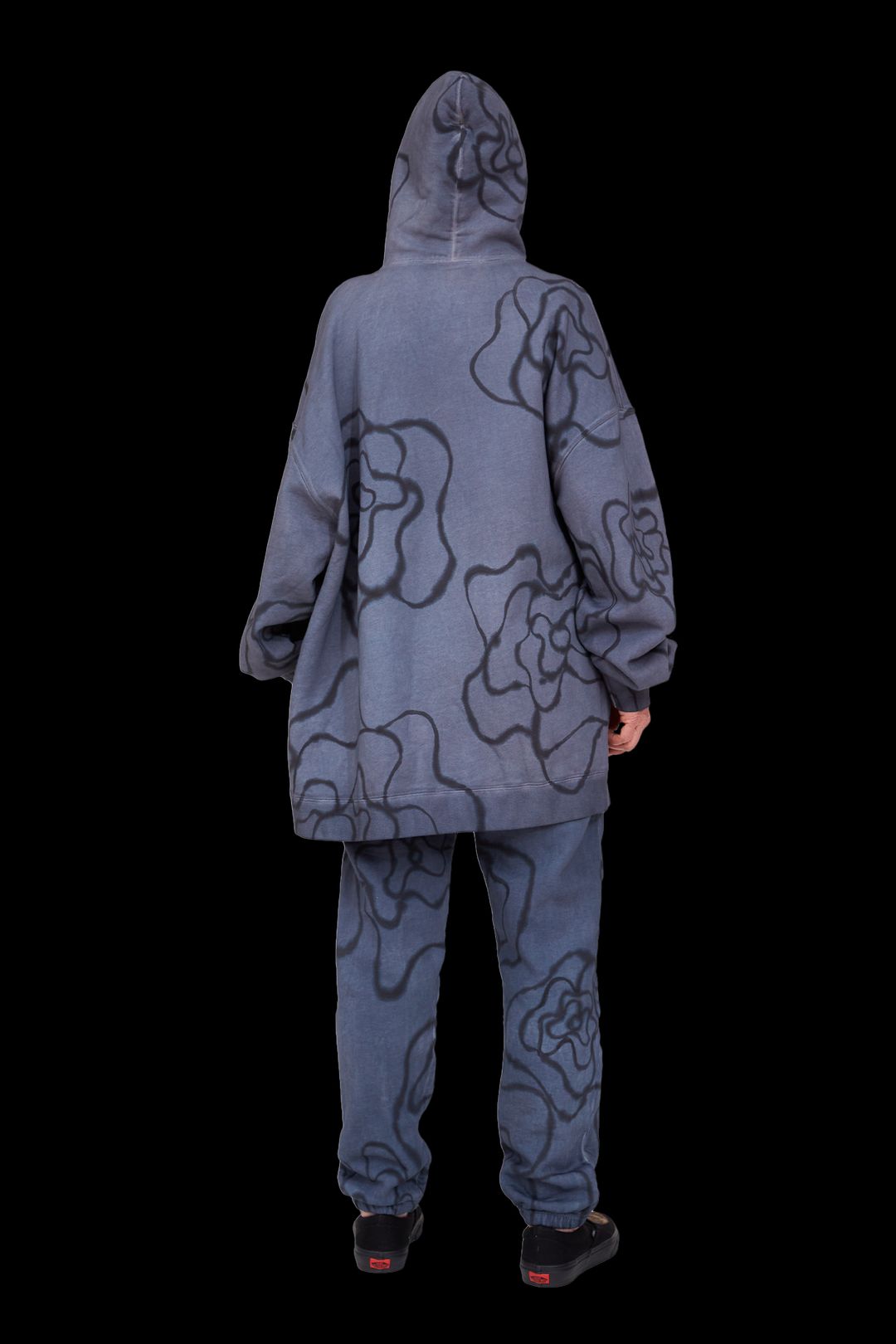 BLACK ROSES HEART HOODIE #6