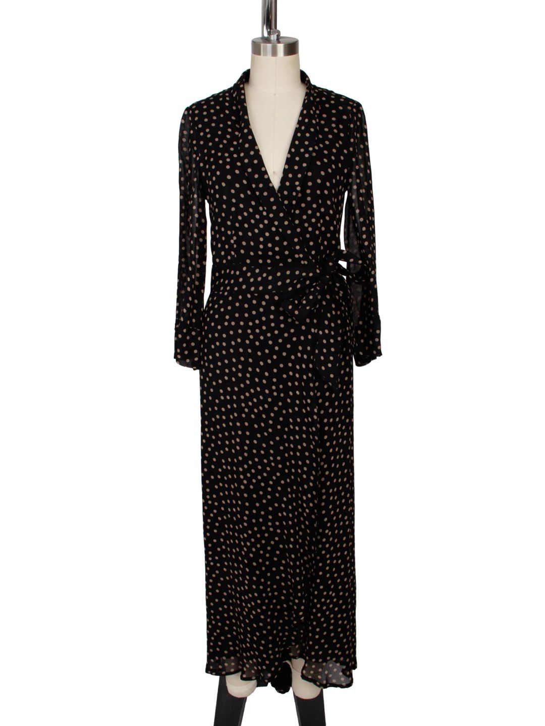 Ganni Chiffon Wrap Dress