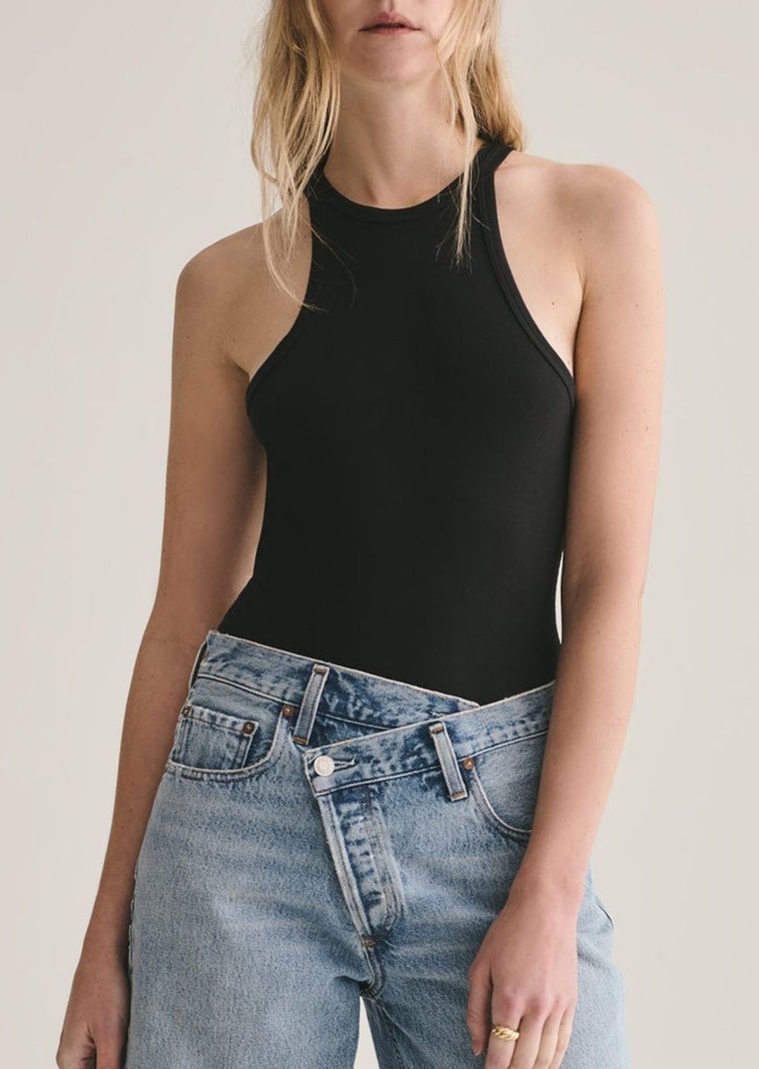 Rianne High Neck Racerback Thong Bodysuit