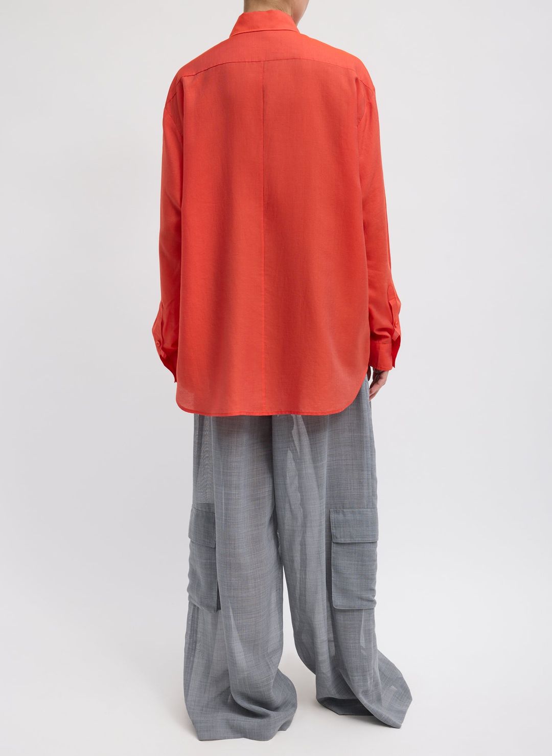 Silk Voile Easy Pintucked Shirt #6