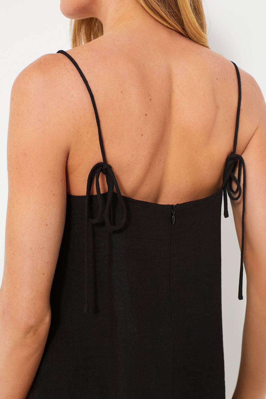 Black Linen Lea Dress #5
