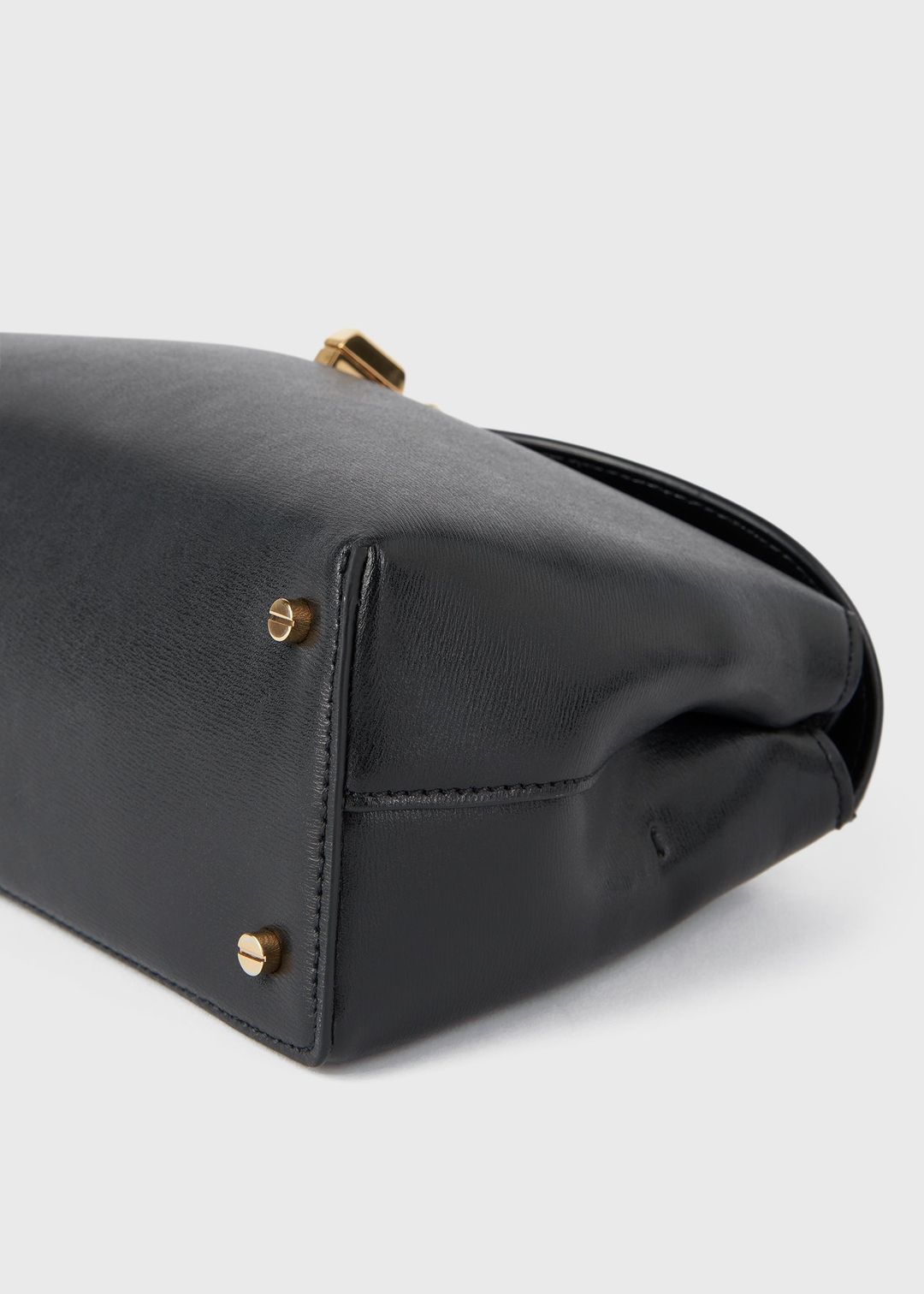 T-lock leather clutch black #6
